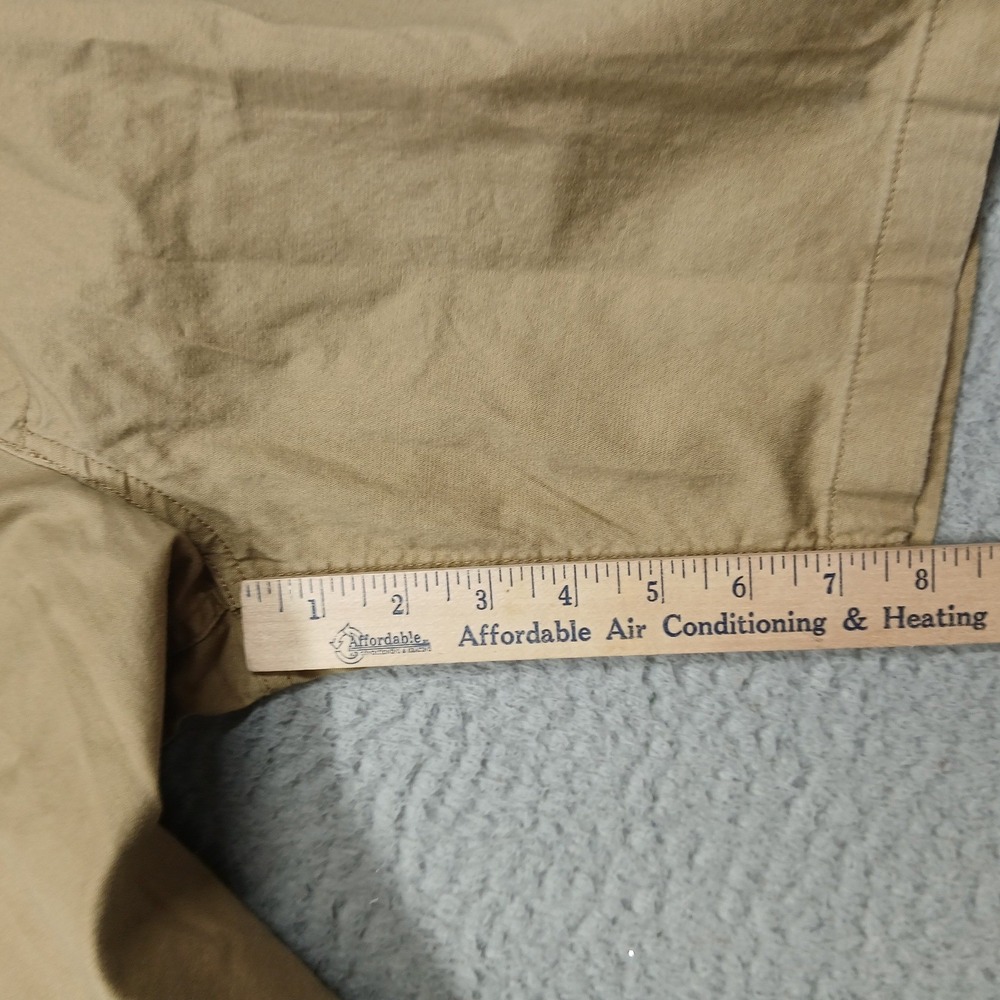 Original Penguin Chino Shorts Mens 34 Khaki Tan Casual Cotton Flat Front - Picture 10 of 11